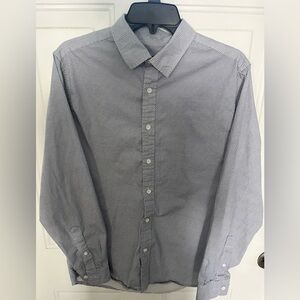 Kenneth Cole Men's Black and White Button Down Shirt